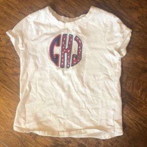 CJH monogrammed 4th of July tee